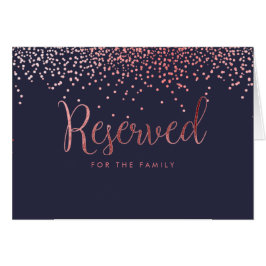 Cartão Rosa de Faux de PixDezines Dourado Confetti/Mesa r