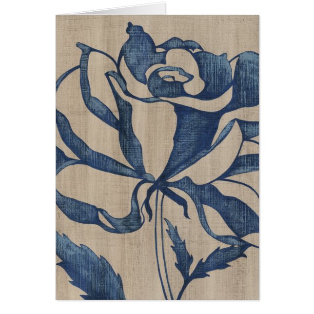 Cartão Rosa de Indigo (Frente)