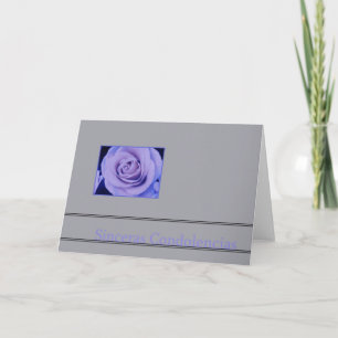 Cartão rosa de lavanda de  na placa de simpatia da cinza 