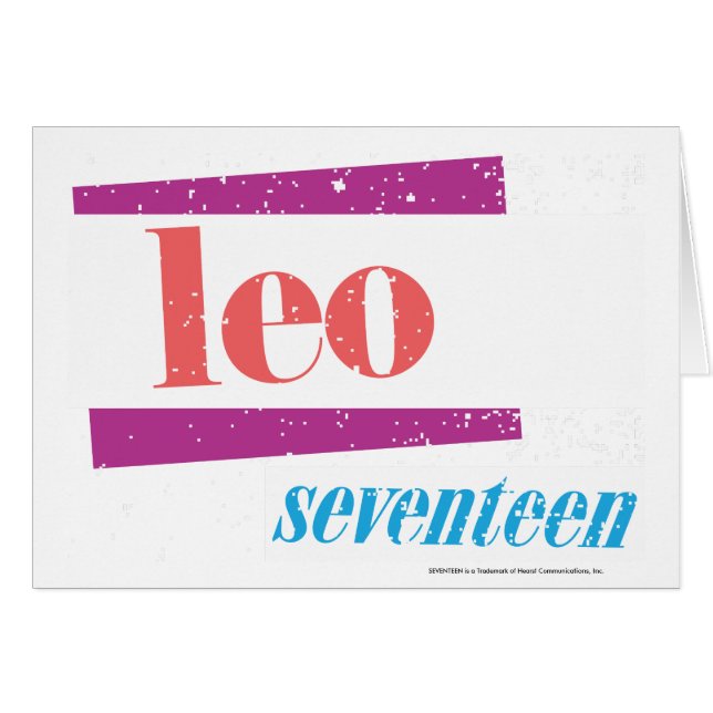 Cartão Rosa de Leo (Frente Horizontal)