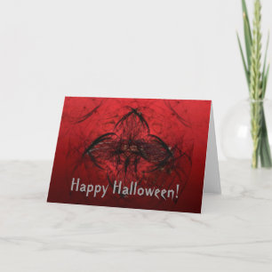 Cartão Rosa de Sangue, Feliz Halloween!