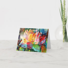 Cartão Rosa de ventilador