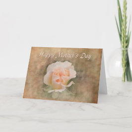 Cartão Rosa dia de as mães de Pêssego do 