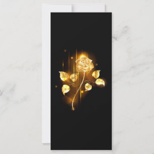 Cartão Rosa do ouro ( rosa dourado )