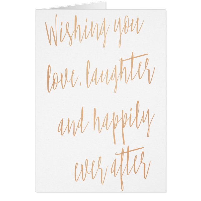 Cartão Rosa Dourada "Desejando seu amor" (Frente)