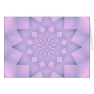 Cartão Rosa e Lilac Rosette