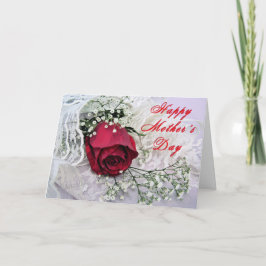 Cartão Rosa e local para a mãe MD 4 z