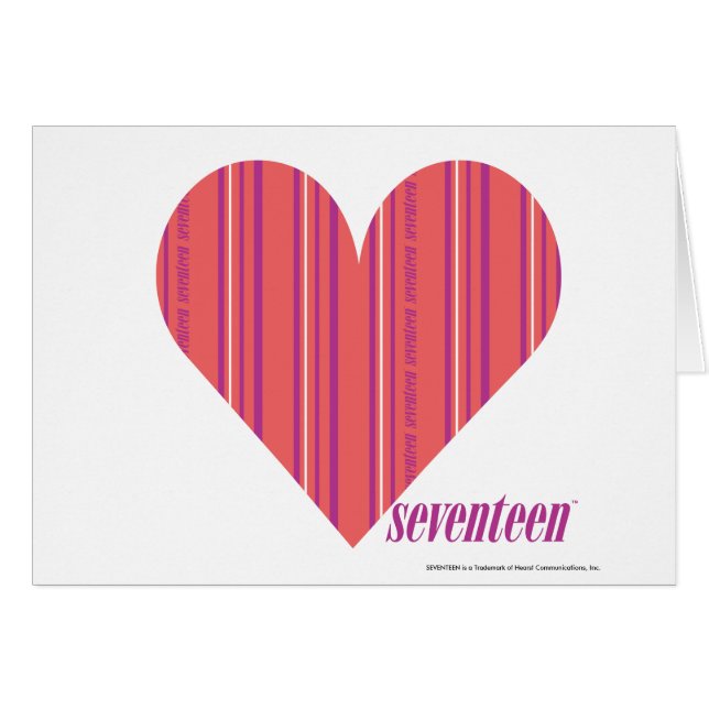 Cartão Rosa fino 3 das listras (Frente Horizontal)