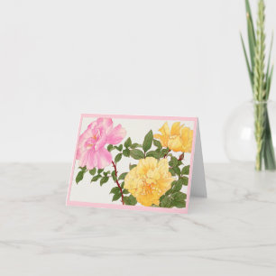 Cartão Rosa flor, Aniversário