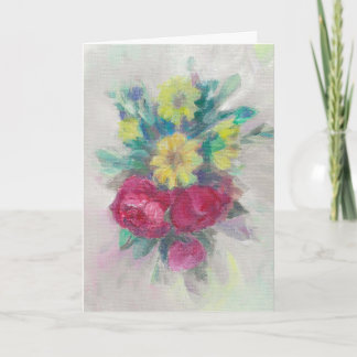 Cartão Rosa Floral Medley.Cartão de Aniversário