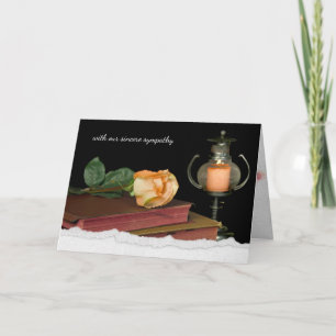 Cartão rosa laranja na Santa Bíblia