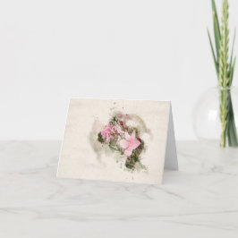 Cartão Rosa Laurel Flower