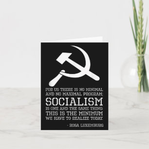 Cartão Rosa Luxemburg Quote Sobre O Socialismo - Phil Pol