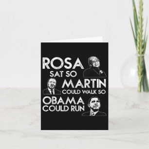 Cartão Rosa Martin Obama African American Black History M