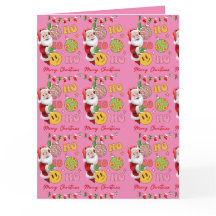 Rosa Moderno Feliz Natal Papai Noel