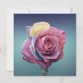 Cartão Rosa multicolor