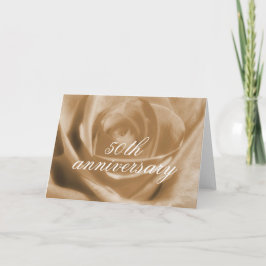 Cartão Rosa ouro 50º aniversário