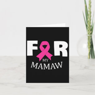 Cartão Rosa Para O Meu Guerreiro Da Consciência Do Cancer