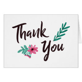 Cartão Rosa Picada Obrigado