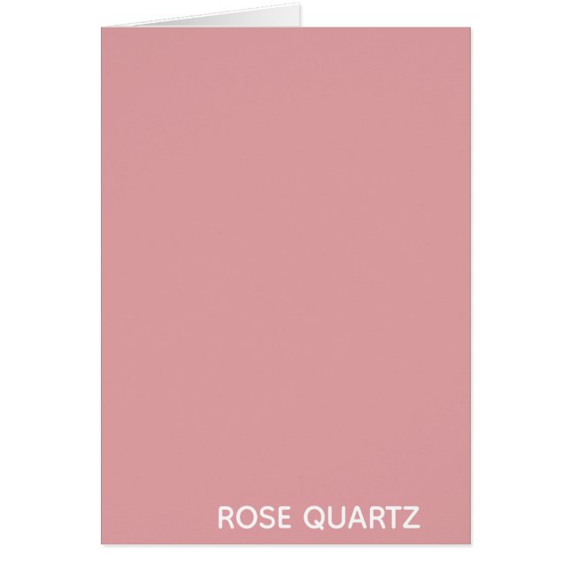 Cartão Rosa Quartz - nome cor rosa (Frente)