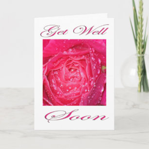 Cartão Rosa Rosa Rosa Rosa Rosa com Gotas Chuventas, Vai 