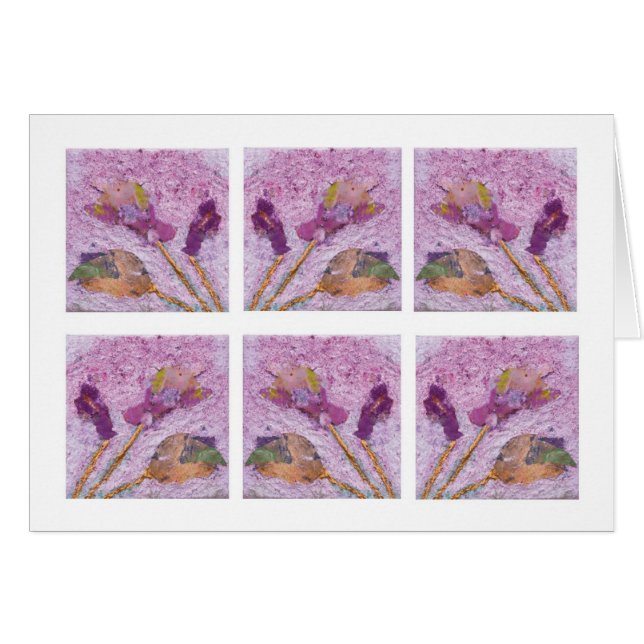 Cartão Rosa sussurrados… (Frente horizontal)