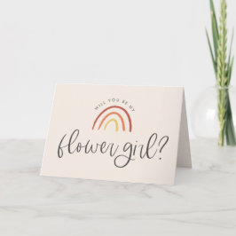 Cartão Rosa Terracota Rubor Arco-íris Menina das Flores P