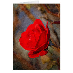 Cartão Rosa vermelha
