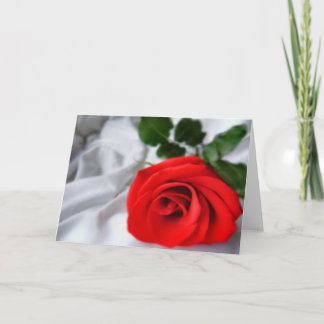 Cartão Rosa vermelha para você