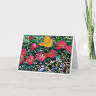 Cartão Rosa vermelha Rosa vermelha Card