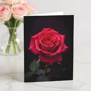 Cartão Rosa Vermelha Será Minha Namorada?