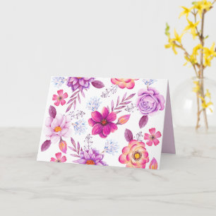 Cartão Rosa violeta