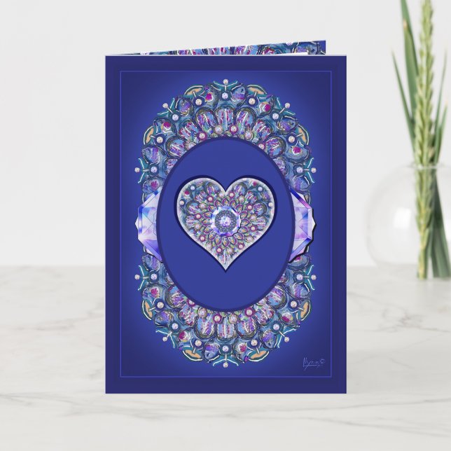 Cartão Rosace Azul (Frente)