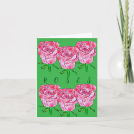 Cartão Rosas