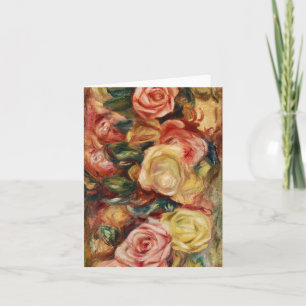 Cartão Rosas (1912) apresentada por Pierre-Auguste Renoir