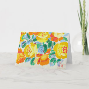 Cartão Rosas Amarelas   Raoul Dufy
