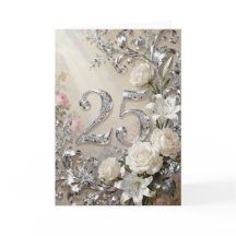 Rosas Brancas e Lírios Aniversário de Prata