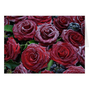 Cartão Rosas congelados