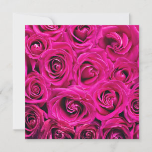 Cartão Rosas cor-de-rosa