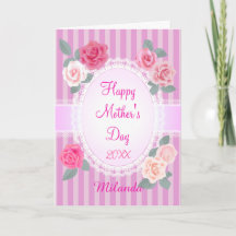 Rosas Cor-de-Rosa Feliz Dia das Mães