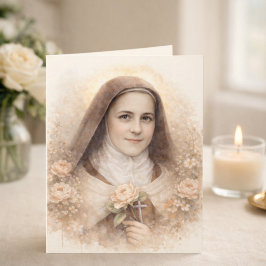 Cartão Rosas da Sagrada Escritura de Santa Teresinha de L