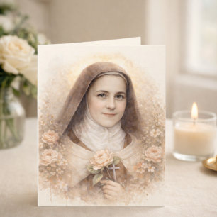 Cartão Rosas da Sagrada Escritura de Santa Teresinha de L