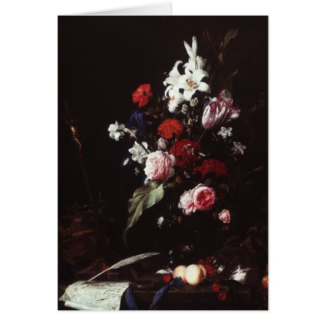 Cartão Rosas das belas artes (Frente)