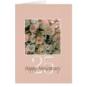 Cartão Rosas de 25 Feliz