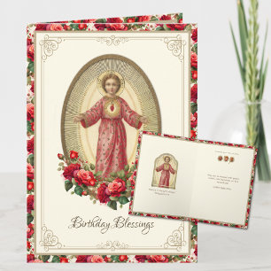 Cartão Rosas de Aniversário Religiosas Escritura