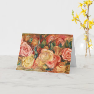 Cartão Rosas de Auguste Renoir
