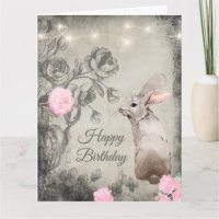 Rosas de Estilo Vintage e Aniversário BIG de Rabbi