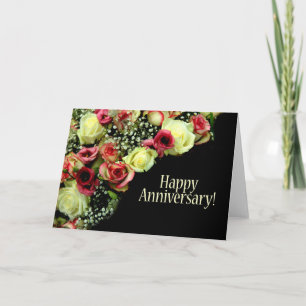 Cartão Rosas de Feliz Aniversário