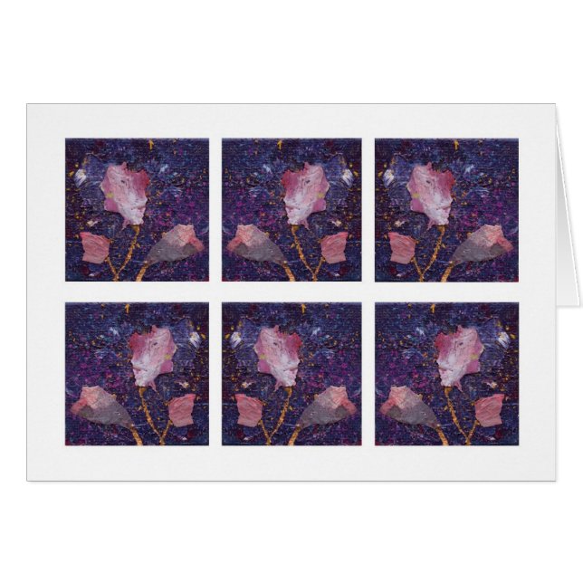 Cartão Rosas de inverno… (Frente horizontal)