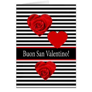 Cartão Rosas Dias de os namorados italianos
